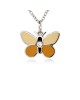 French Enamel Rose Gold Butterfly Charm