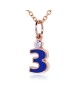 Alphabet Charm, Letter 'K'  in 18K Rose Gold with high quality diamonds