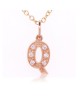 Alphabet Charm, Letter 'Q'  in 18K Rose Gold with high quality diamonds